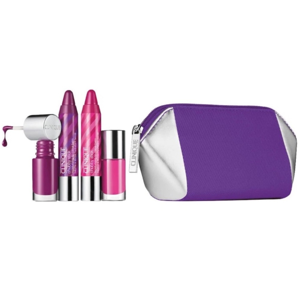 Clinique Party Lips And Nails Set New in Box